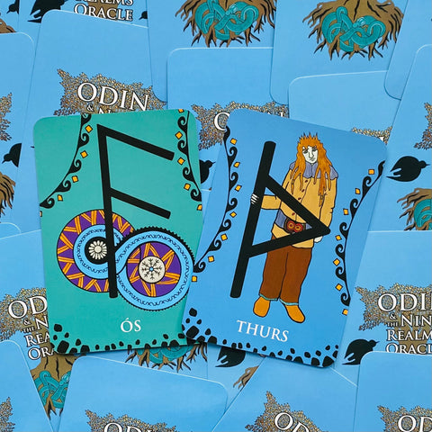 Odin And The Nine Realms Oracle Cards Deck & Guidebook With Bag