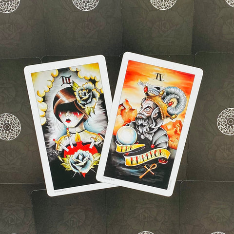 Eight Coins Tattoo Tarot Deck by Lana Zellner 82 Cards US Games Systems