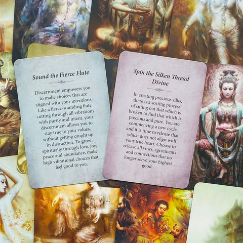 Pocket Kuan Yin Oracle Deck by Alana Fairchild 44 Cards Blue Angel