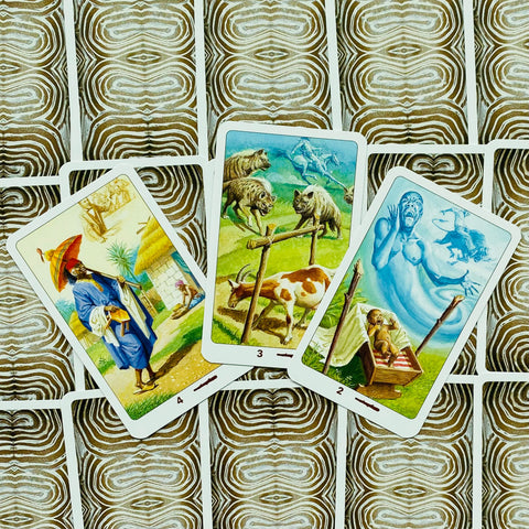 African American Mini Tarot Deck 78 Cards with Guidebook by Lo Scarabeo