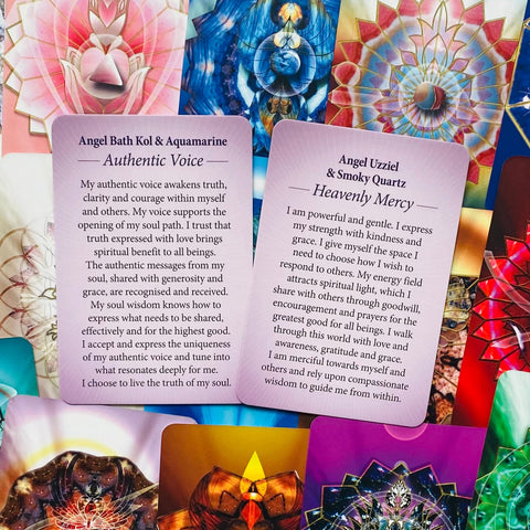 Crystal Mandala Activation Cards Deck Blue Angel Esoteric Pocket Fairchild NEW