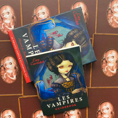 Les Vampires Oracle Cards Deck by Lucy Cavendish Blue Angel 44 Cards