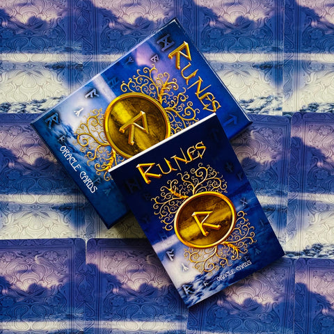 Rune Oracle Cards Deck Lo Scarabeo Norse Gods Divination Set English