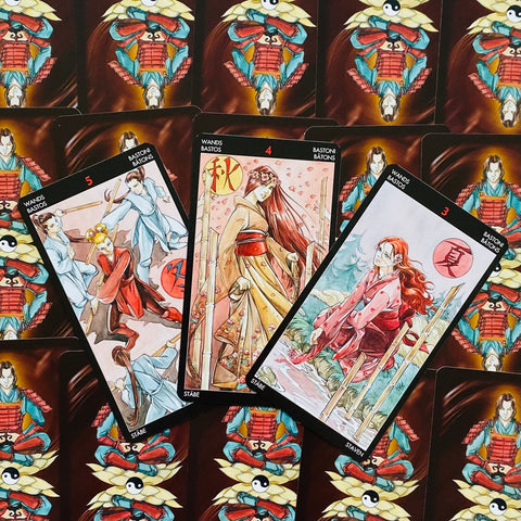 Manga Tarot Deck Cards Lazzarini Esoteric Fortune Telling Lo Scarabeo NEW