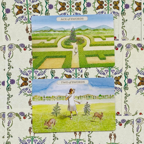 Pastoral Tarot Cards Deck & Book Set With Linen Pouch US Games Systems NEW