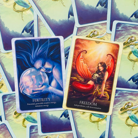 Oracle of the Mermaids Tarot Oracle Cards Deck with Guidebook by Blue Angel