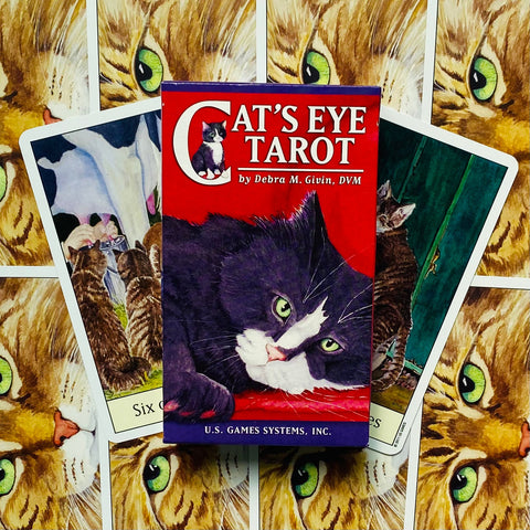 Cats Eye Tarot Deck Cards Esoteric Telling Cute US Games Systems NEW