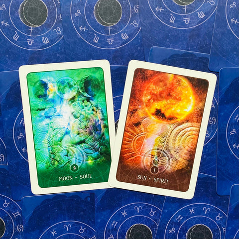 Black Moon Astrology Oracle Cards Deck by Susan Sheppard Blue Angel
