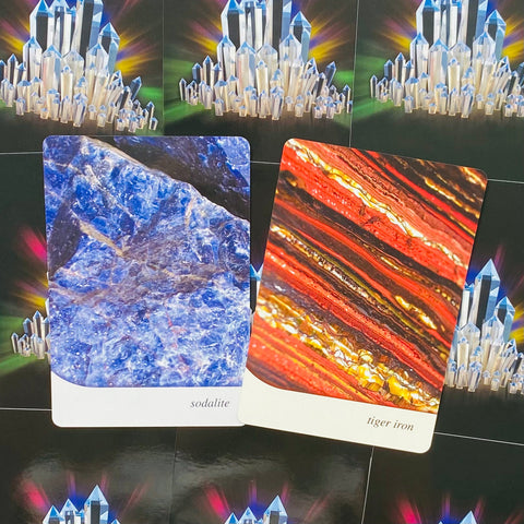 Crystal Oracle Cards Deck by Blue Angel 44-Card Set with Guidebook
