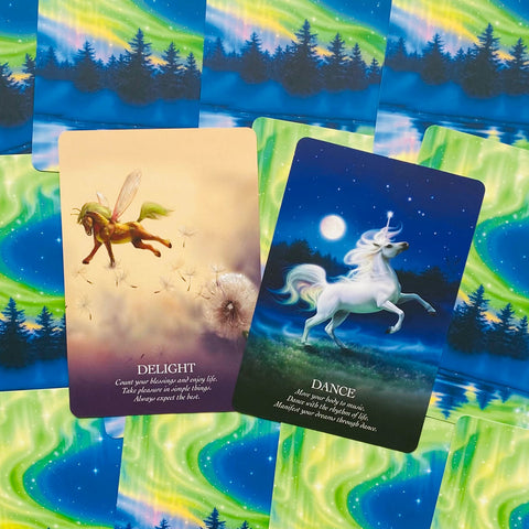 Oracle of the Unicorns Tarot Oracle Deck 44 Cards Blue Angel Multilingual