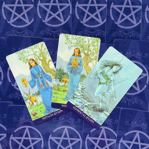 Pagan Tarot Card Deck & Guidebook Set Lo Scarabeo Wiccan 78 Cards