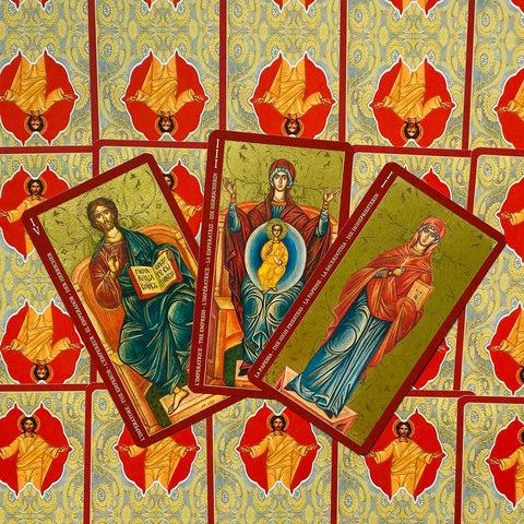 Golden Tarot of the Tsar Deck 78 Cards Russian Icon Art Lo Scarabeo