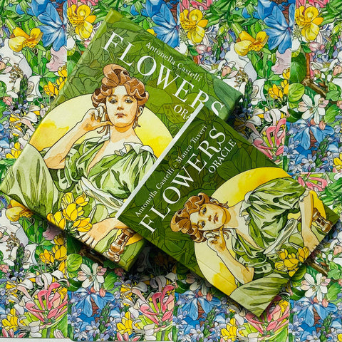 Flower Oracle Tarot Deck 38 Cards Art Nouveau by Lo Scarabeo