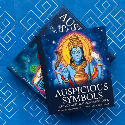 Auspicious Symbols Oracle Deck & Guidebook for Luck, Healing | US Games
