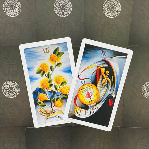 Eight Coins Tattoo Tarot Cards Deck US Games Systems By Lana Zellner NEW