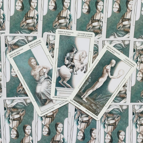 Leonardo Da Vinci Tarot Deck Cards Ghiuselev Atanassov Lo Scarabeo Ex58