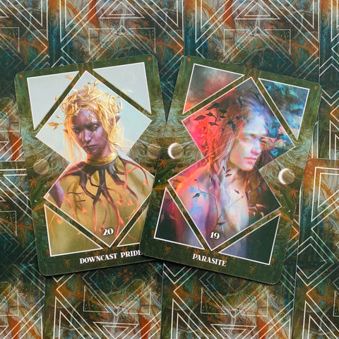 Dark Mirror Oracle Deck by Laura Sava Lo Scarabeo Shadow Work Cards