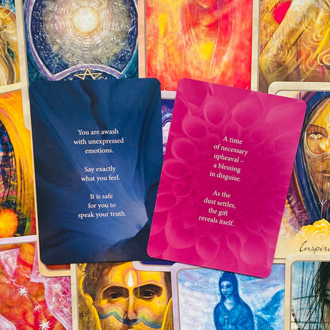 Spirit Oracle Cards Yellow Deck By Toni Carmine Salerno Magic Blue Angel NEW