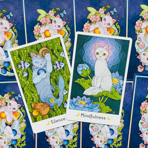 Affirmations Of The Fairy Cats Cards Deck & Book Set US Games Systems Saydak NEW