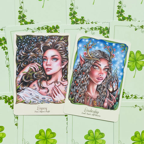Faery Temple Oracle Card Deck by Suzy Cherub & Christine Karron Blue Angel