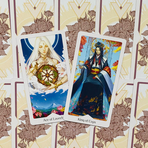Heavenly Bloom Tarot Deck Noa Ikeda US Games Rose Gold with Guidebook
