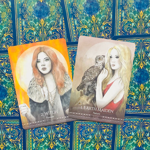 Goddess Spirit Oracle Deck by Rachel Johnson Blue Angel 44 Cards & Guidebook