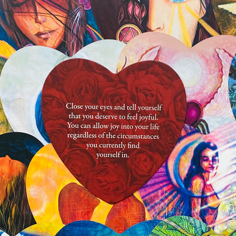 Lovers Oracle Cards Deck by Blue Angel, 44 Heart Shaped Love Messages