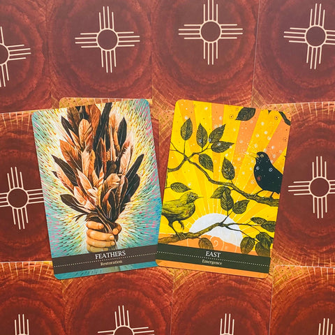 Shamanic Medicine Oracle Card Deck Blue Angel Divination 50 Cards
