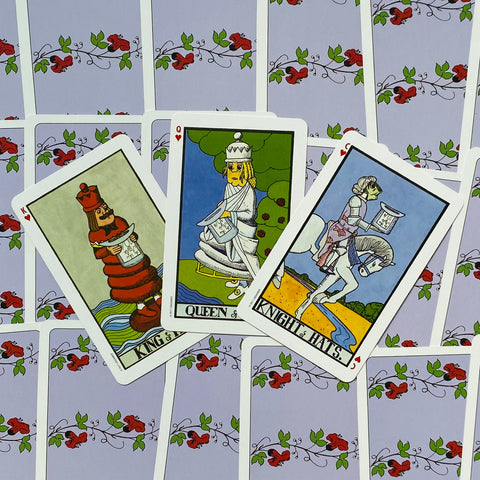 The Wonderland Tarot In A Tin Cards Deck Esoteric Telling US Games Systems With Bag