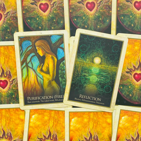 Gaia Oracle Deck by Toni Carmine Salerno 45 Cards & Guidebook Blue Angel