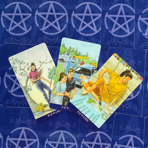 Pagan Tarot Card Deck & Guidebook Set Lo Scarabeo Wiccan 78 Cards