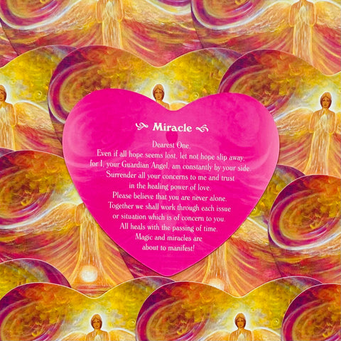 Blue Angel Guardian Angel Love Oracle Deck 46 Heart-Shaped Cards New