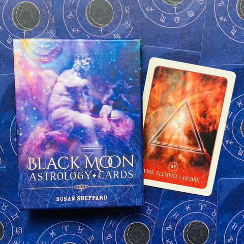 Black Moon Astrology Cards Deck Blue Angel By Susan Sheppard Esoteric NEW