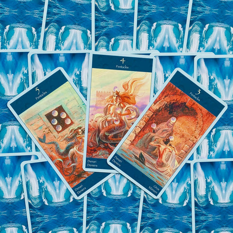 Tarot of Mermaids 78-Card Deck by Lo Scarabeo with Guidebook New