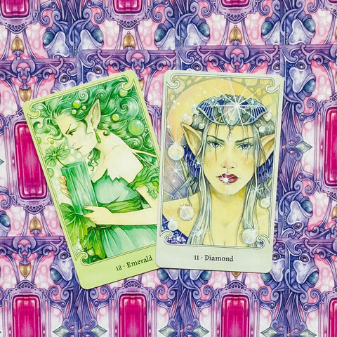 Fairy Gems Crystal Oracle Deck & Guidebook Set by US Games Systems