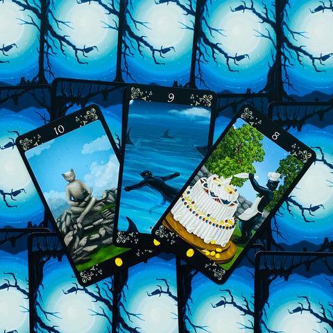 Black Cats Tarot Deck Cards Esoteric Fortune Telling Lo Scarabeo NEW