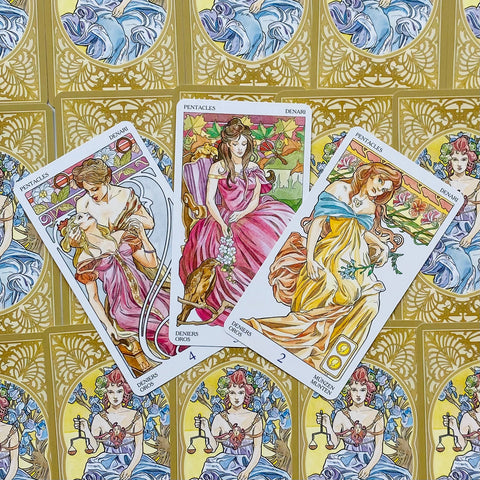 Art Nouveau Tarot Cards Deck Floral Classic Lo Scarabeo Antonella Castelli NEW