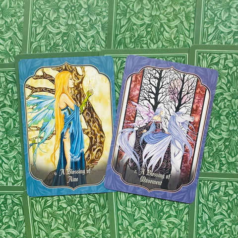 Faery Blessing Oracle Cards Deck by Lucy Cavendish Amy Brown 45-Card