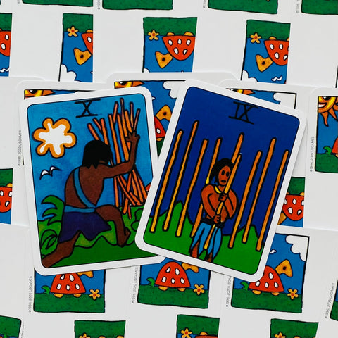 African Tarot Mini Deck 78 Cards with Guidebook by U.S. Games Systems