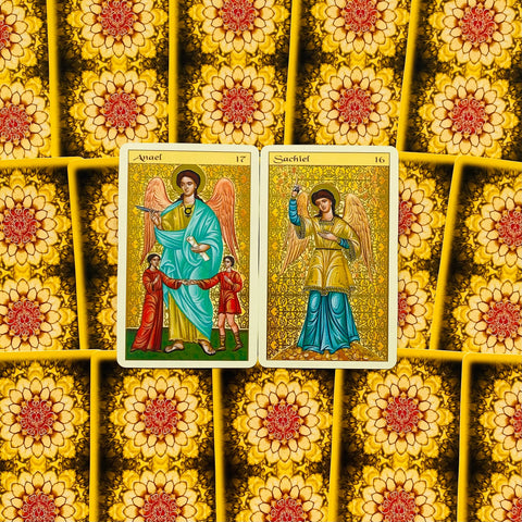 Karma Angels Oracle Cards Deck by Catz Goodwin Lo Scarabeo 32 Card Set
