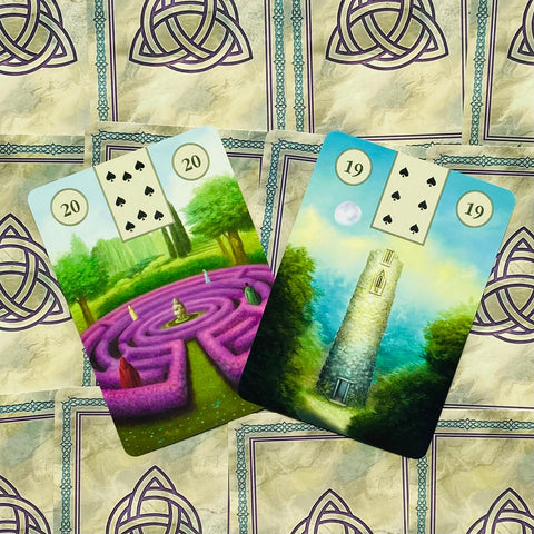 Pagan Lenormand Oracle Cards Deck by Lo Scarabeo with Guidebook