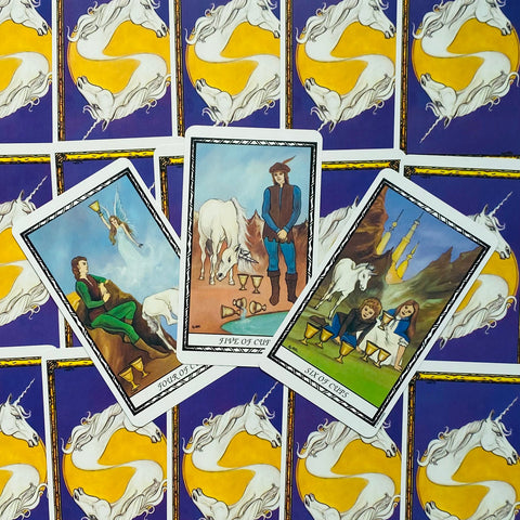 Unicorn Tarot Cards Deck Suzanne Star Liz Hilton Esoteric Telling US Games Ut78