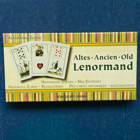 Old Lenormand Deck Cards Altes Ancien Historical Cards Alexander Gluck Agm NEW