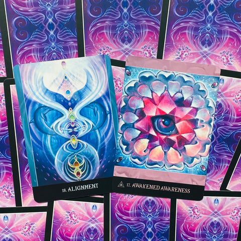 Beyond Lemuria Oracle Cards Deck by Izzy Ivy Blue Angel 56 Cards Set