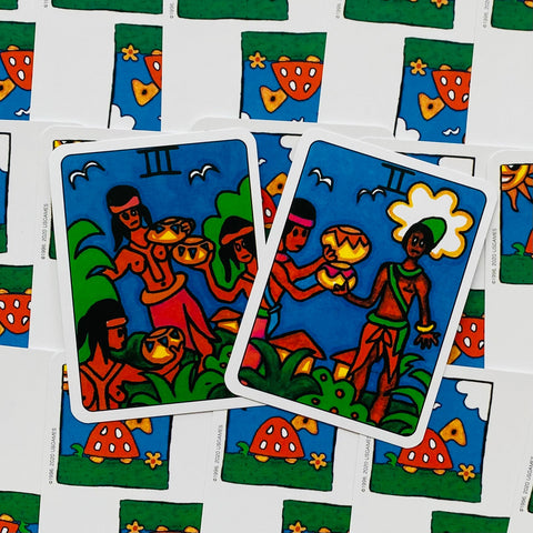 African Tarot Mini Deck 78 Cards with Guidebook by U.S. Games Systems