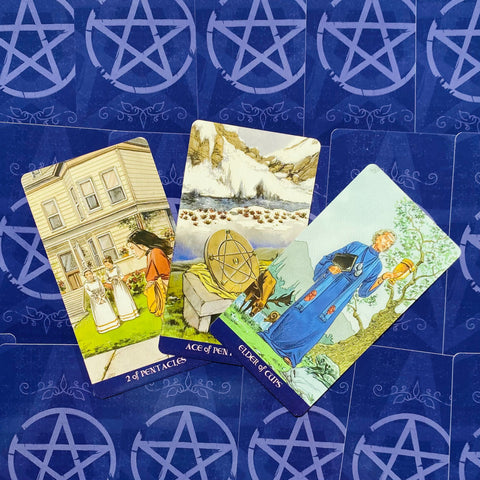 Pagan Tarot Card Deck & Guidebook Set Lo Scarabeo Wiccan 78 Cards