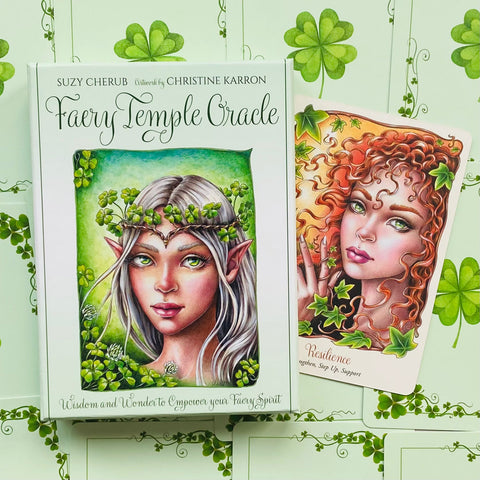 Feary Temple Oracle Cards Deck Blue Angel By Suzy Cherub Christine Karron NEW