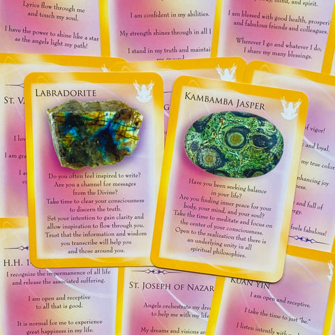 Masters Mystics Saints & Gemstone Guardians Cards Deck Findhorn Esoteric With Bag