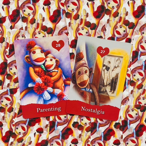 Sock Monkey Oracle Cards Deck Beyond Words Shannon Grissom And Guidebook NEW