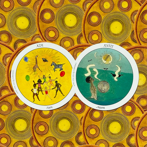 Mini Motherpeace Round Tarot Deck and Guidebook Set by Karen Vogel US Games